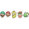Подвески для обуви Super Mario Набор Мульти Бесплатно [Crocs] Jibbitz, Аксессуары, Мужские, 5 штук