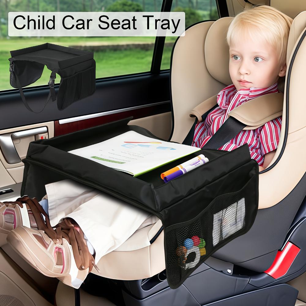Car Seat Tray For Kid Foldable Multiple Pockets Waterproof Car Holder Table Portable Large Capacity Table For Dining Drawing Car