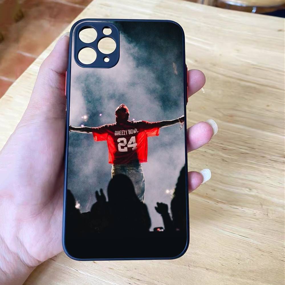 Чехол для телефона C-Chris Brown 11 с матовым покрытием для iPhone 16 15 14 11 12 13 Mini Pro Max X XR XS ударопрочный
