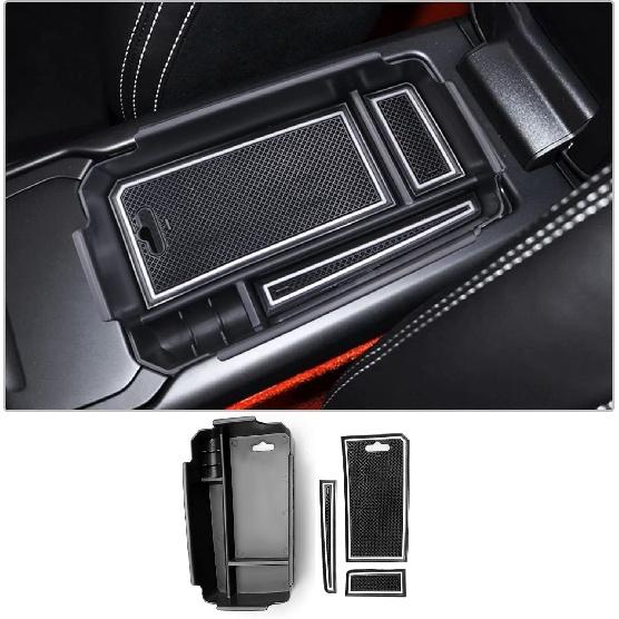 CDEFG Лоток для хранения на приборной панели Подходит для 2019 2020 2021 2022 2023 Volvo XC40 Аксессуары для дизайна интерьера ABS Черный материал Вставка подлокотника Assist