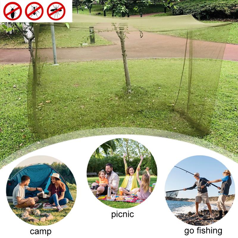 1 шт. москитная сетка для кемпинга военная зеленая легкая в переноске тактическая москитная сетка портативная наружная