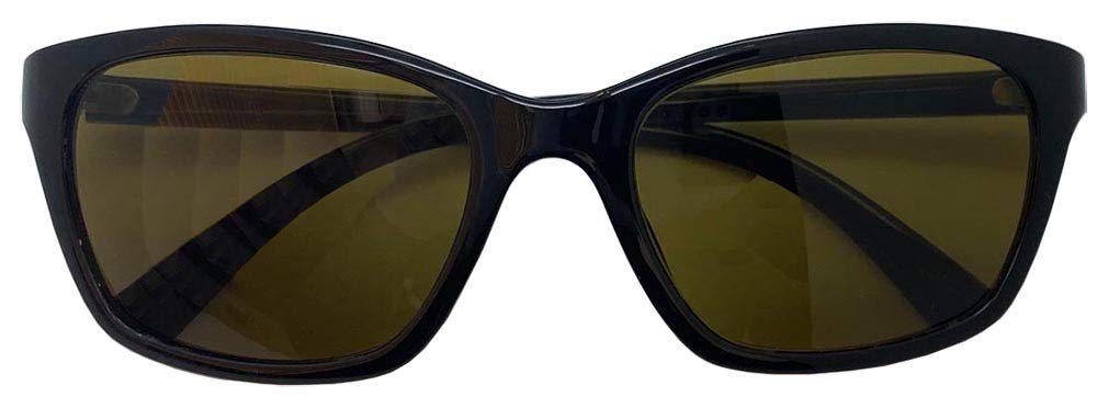 Az Солнцезащитные очки Light Cut Производитель Sabae Высокоэффективные линзы Дужки из TR Черные линзы [Маркировка FaceTrick] УФ/Ближний ИК/Синий свет и Оправа/Коричневый IR7106-1BR