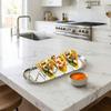 W-shaped Taco Stand with Tray with Sauce Cup Mexican Roll Rack Pancake Display Tray  Restaurant