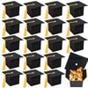 10/20/30Pcs Graduation Cap Gift Box Candy Chocolate Packaging Boxes Bags 2025 Grad Party Favors Home Table Decoration Supplies