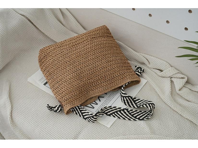 Женская модная соломенная сумка через плечо большой вместимости - Hollow Design Beach Tote