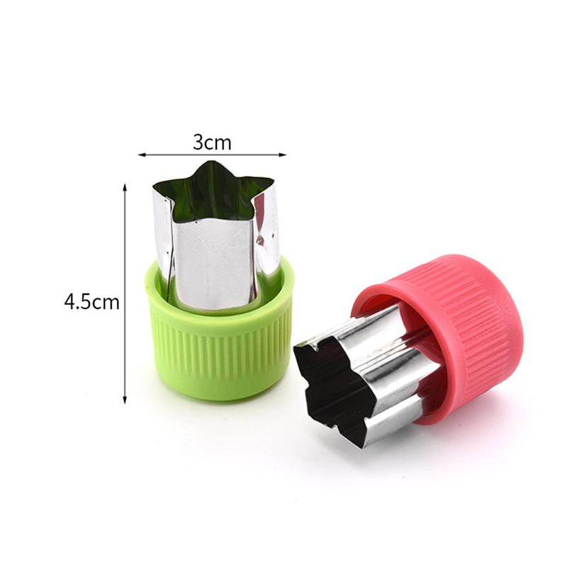 3 шт./компл. резак для овощей в форме сердца с пластиковой ручкой, портативные инструменты для приготовления пищи, инструменты для резки фруктов из нержавеющей стали, кухонные гаджеты