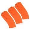 WALWAL Изогнутый магазин на 10 стрел для бластеров Nerf Elite, Магазин быстрой перезарядки мягкими стрелами с банановыми обоймами (Оранжевый, Упаковка из 3 штук)