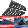 For Ford Mustang 2015- Car Rear Louver Window Side Shutter Cover Trim Sticker Vent Scoop ABS Carbon Fiber Black Accessories