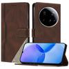 For Xiaomi 15 Ultra Leather Case Triangle Patchwork Wallet Stand Shockproof Phone Cover