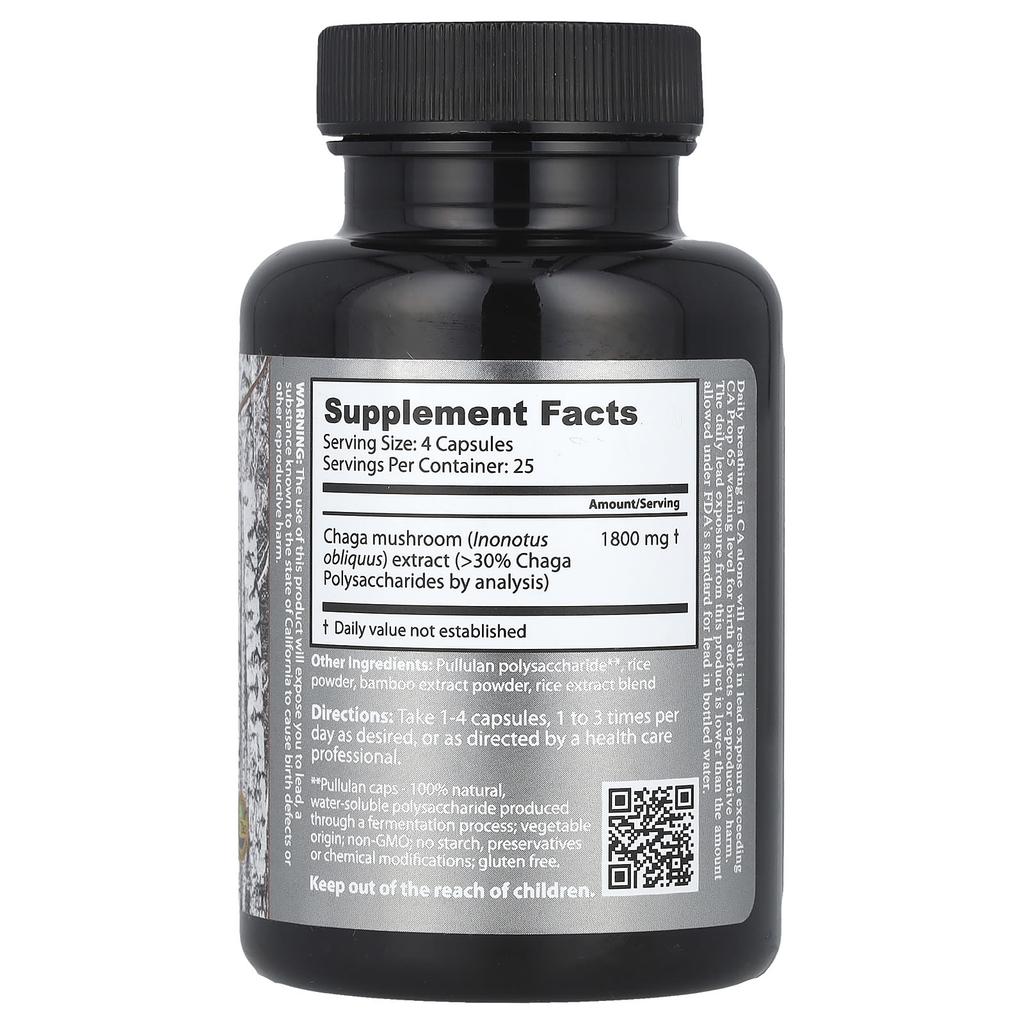 Дикая сибирская чага™, 450 мг, 100 капсул