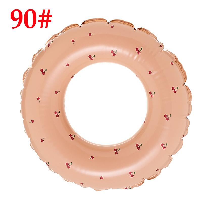 Летнее пляжное полосатое утолщенное кольцо для плавания, детское кольцо для плавания в водных видах спорта, плавающее кольцо для взрослых с вишней, спасательный круг для бассейна