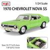 Майсто 1:24 1970 Chevrolet NOVA SS литая модель автомобиля литье под давлением статичная точная модель коллекция подарок игрушка модная игрушка