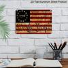 2D плоский 1 шт. Металлическая табличка с флагом США, «Мы, народ» 1776, винтажный стиль, готовая к подвешиванию настенная живопись для дома, офиса и патриотического декора, алюминий