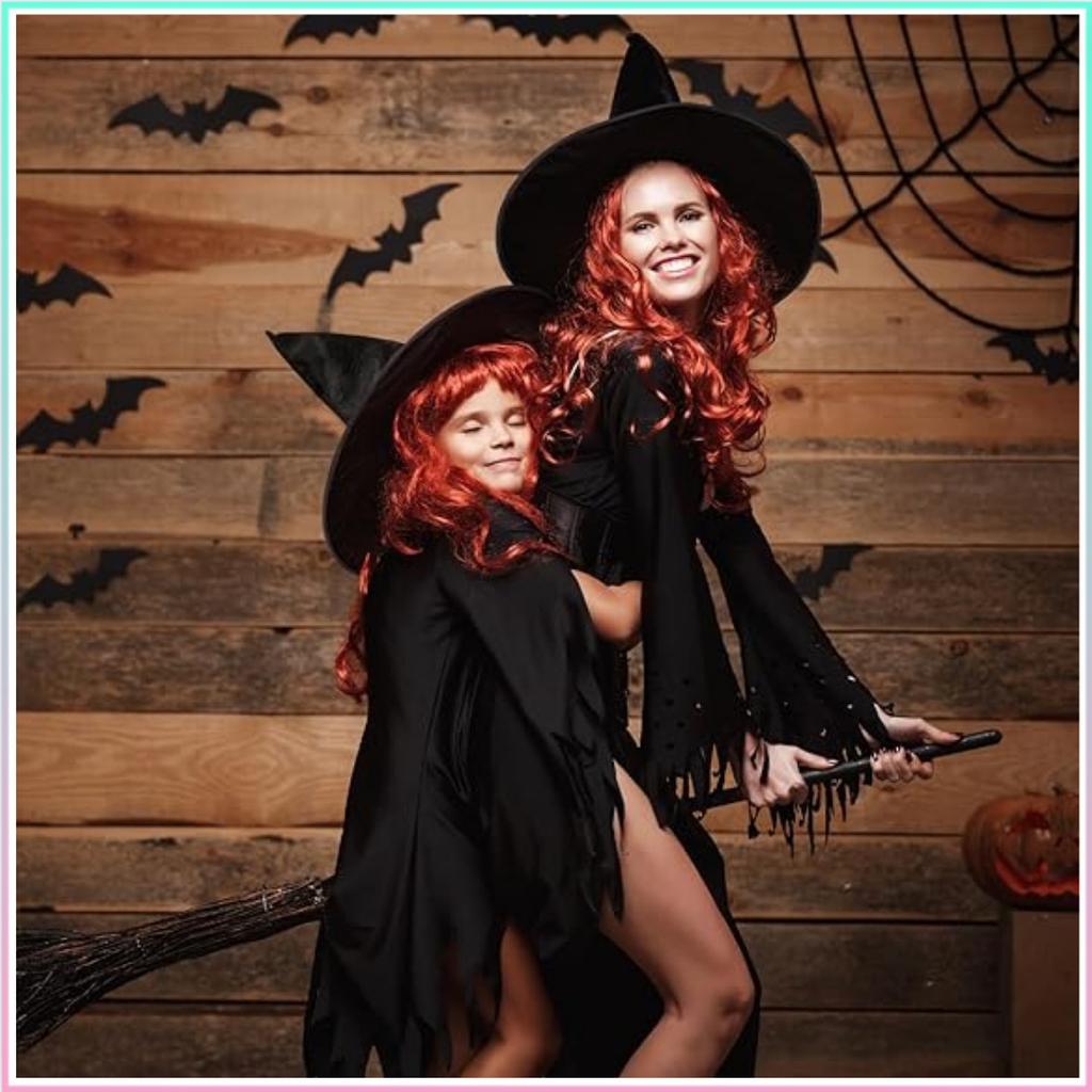 Костюм на Хэллоуин, Колпак ведьмы с острым концом, Черный, Шляпа ведьмы, Высокое качество, Хэллоуин, Декоративная шляпа ведьмы