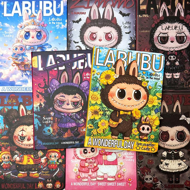 Labub A5 Notebook High-value Cartoon Horizontal Line Book Cartoon Hand Account Book Student Super Thick Notepad