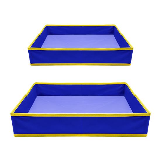 Складной тканевый поднос для песка, износостойкий, водонепроницаемый, портативный, поднос для хранения пляжных игрушек для детей, большая вместимость, тканевая песочница