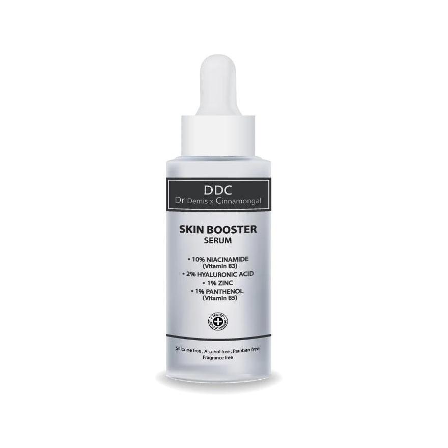 DDC Dr Dermis x Cinnamongal Skin Booster Serum, 10% ниацинамид (Витамин В3), 2% гиалуроновая кислота, 1% цинк, витамин В5, 15 мл. / 45 мл. - Уход за кожей