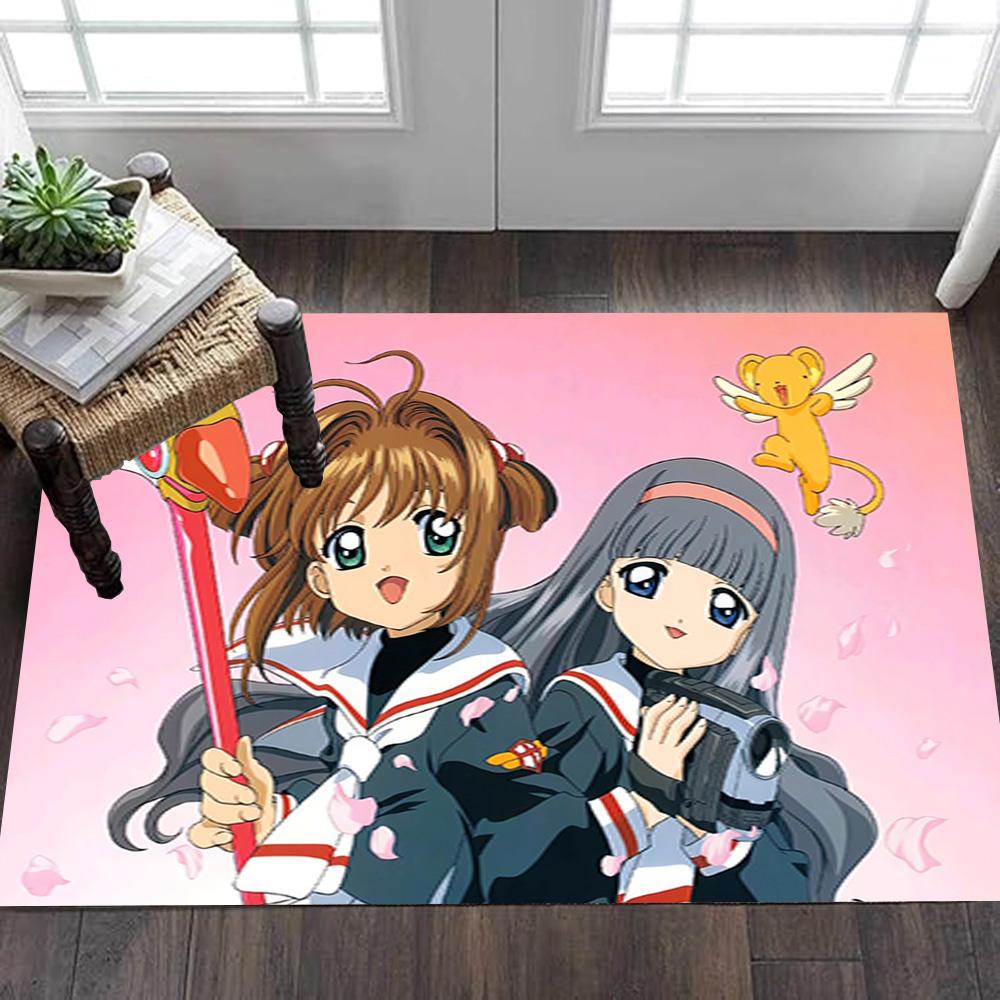 Аниме Cardcaptor Sakura Косплей Костюм Набор Украшение, Ковер, Гостиная, Спальня, Нескользящий, Квадратный ковер