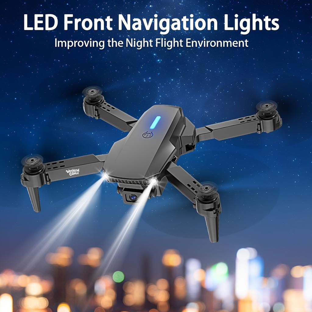 HD Foldable Drone, Equipped With 1/2/3 Batteries, Dual HD Cameras, Foldable Rc Drone With APP Control, Real-time Video Remote Control Quadcopter