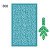New Self-Adhesive Silk Screen Stencils for Polymer Clay Leaf Flower Decor Reusable Mesh Transfer Printing Earring Jewelry Making