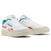 Reebok Club C Revenge White Seaport Teal Мужские кроссовки Обувь — белые туфли-оранжевые GX0385