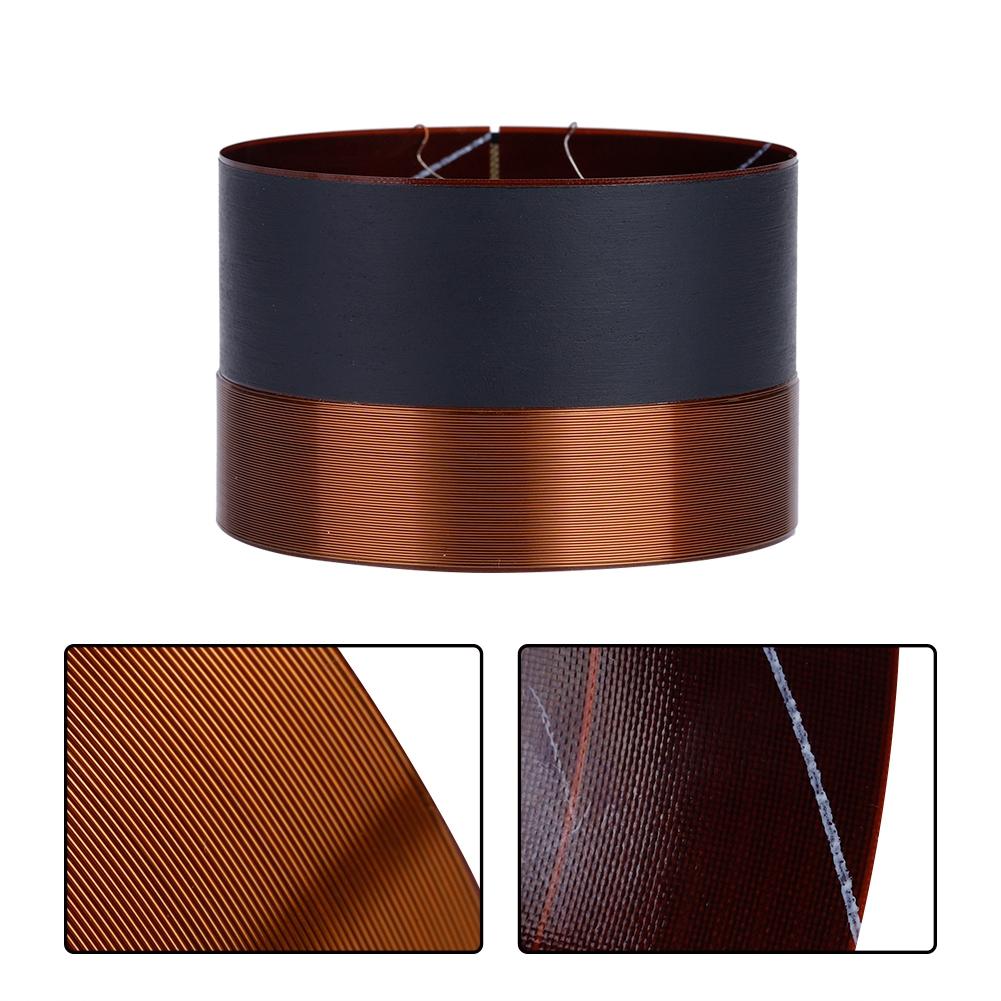 1PCS 75.5mm Audio Bass Speaker Voice Coil Woofer Sound Drive Black Aluminium