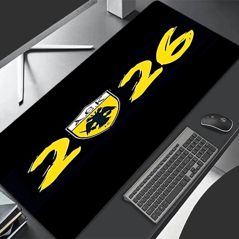 AEK FC LOGO Theme Premium Non-slip Mouse Pad with Stitched Edges,Durable Rubber Material,for Desktop & Gaming Great Gifts