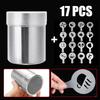 Chocolate Cocoa Shaker Powder Sifter Sprinkler Cappuccino Coffee Stencils Set
