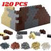 120 шт. Стеновые блоки MOC Толстые Разных Размеров Пластиковые Кирпичики Клетчатые Стеновые Плитки Смешанные DIY Строительство Совместимые с Брендами