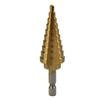 Precision Coated Step Cone Drill Bit 4 22mm Metal and Wood Cutting