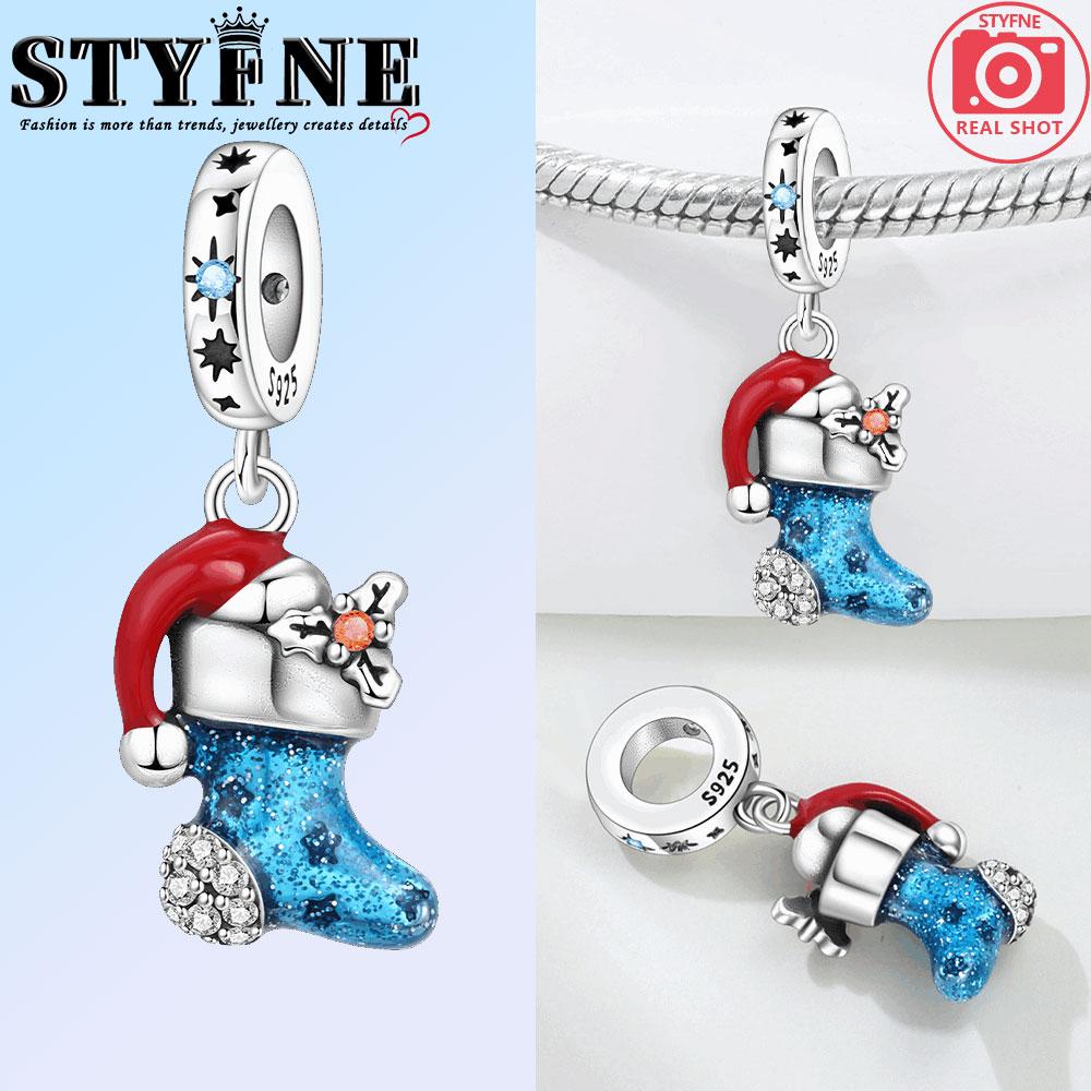 Original Copper Charms Beads Easter Egg Basket Christmas Socks Kitten Pendant Fit Bracelet Charm Women Jewelry Gift