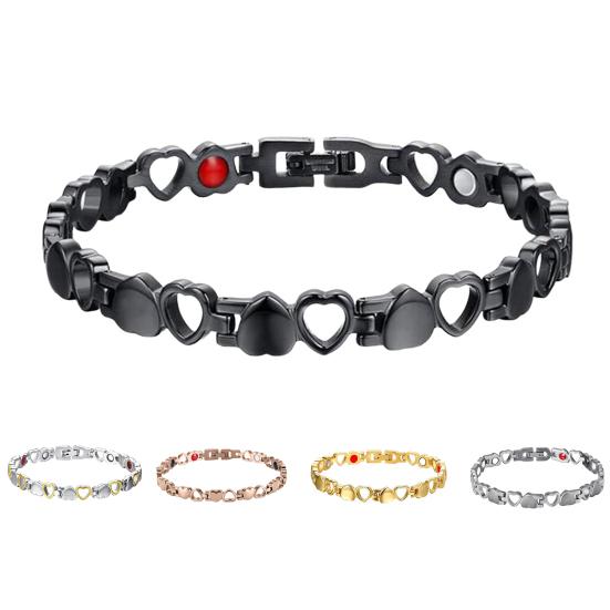 Браслет магнитной терапии Классическое облегчение боли Элегантный внешний вид Полая форма сердца любви