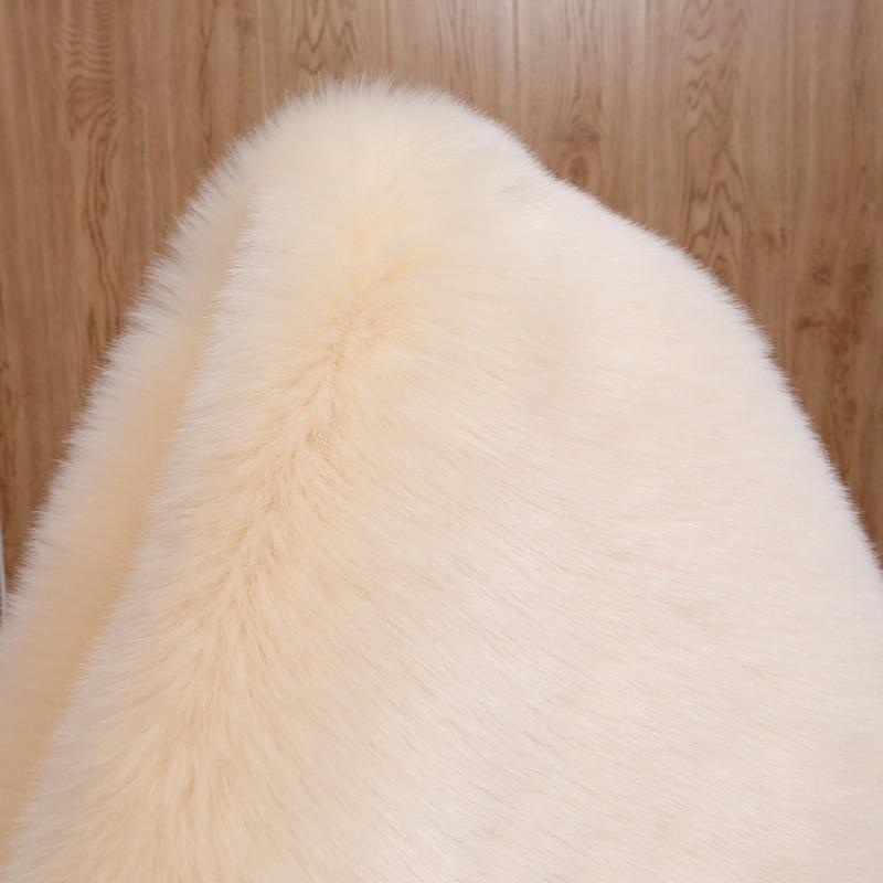 Роскошная искусственная лисья меховая подушка, искусственная шерсть, теплая подушка для сиденья автомобиля, чехол для дивана, пушистый мягкий чехол для стула из искусственной овчины, подушки для сидений