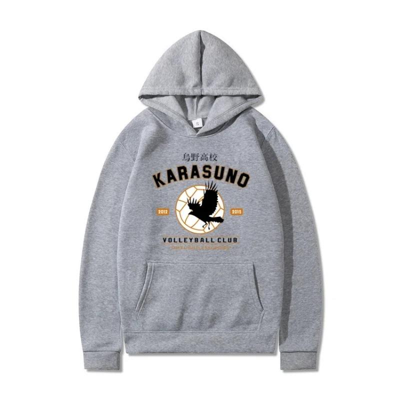 Мужские толстовки с капюшоном Cartoon Haikyuu Funny Japanese Anime Streetwear Harajuku Karasuno Fly High Graphic Hoodies & Sweatshirts Womens
