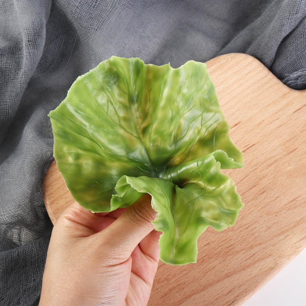 Фальшивый Реалистичный DIY Симуляция Искусственный Детская Игрушка Овощная Модель Листья Салата Салат Украшение
