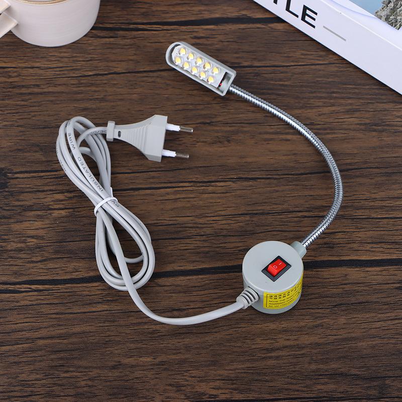 1Pc 10/20/30 Led Sewing Machine Lamp 360 Flexible Adjustable Gooseneck Work Lamp Industrial Lights With Base For Workbench