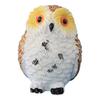 Mini Owl Statue Resin Hand Painted Owl Ornament Miniature Animal Figurine