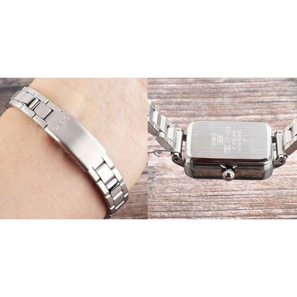 Casio Женские наручные часы с квадратным металлическим ремешком LTP-V009D-4E