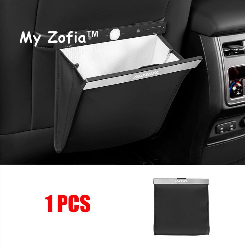 For Haval H9 2024 2025 New H9 2nd II Rear Garbage Bag Seat Back Hanging Chair Back Storage Bag leather Interior Accessories