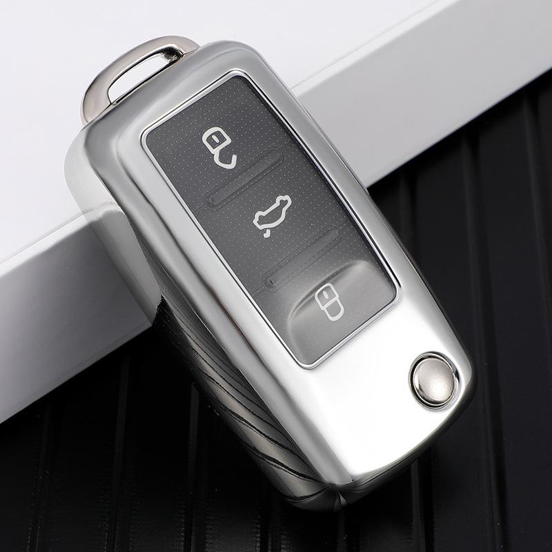 Подходит для VW Bora, Sagitar, Lavida, Jetta, Passat, POLO, Tiguan и Golf Чехол-накладка для ключа