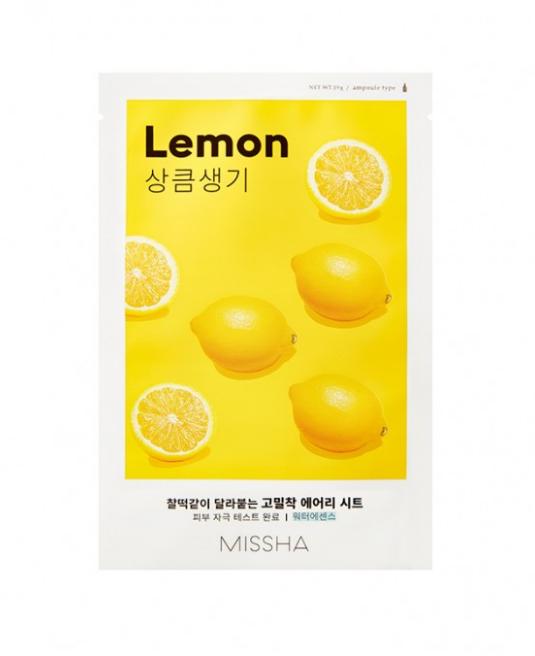 Missha Airy Fit Sheet Mask Lemon Brightening Face Mask 1pc
