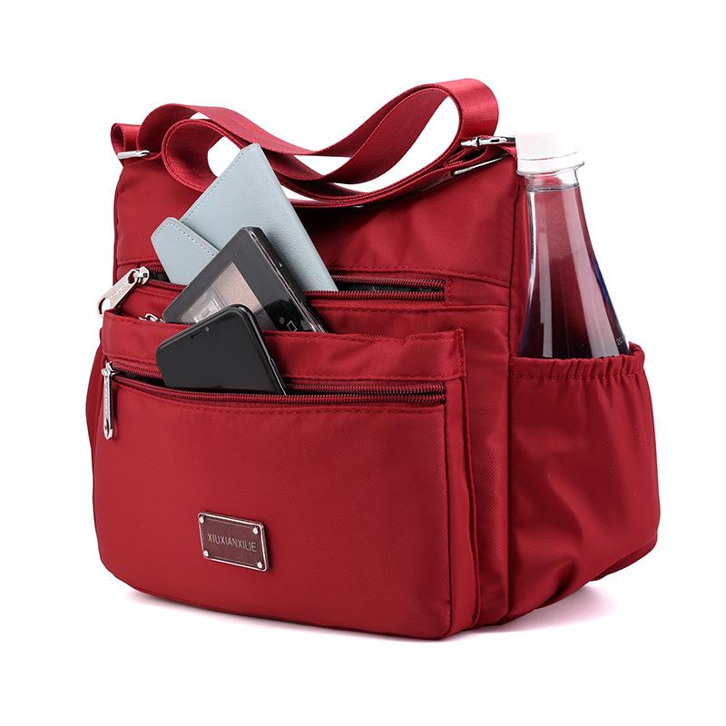 Сумки через плечо и сумки-мессенджеры из ткани Оксфорд 2024 года большой вместимости для женщин среднего и пожилого возраста