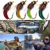 3Pcs/Box Brass Bead Head Caddis Nymph Fly Scud Bug Worm Fly Fast Sinking Wet Fly For Trout Fishing Lures