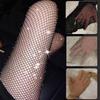 Summer Fishnet Diamond Pantyhose for Women Sexy Fashion Shiny Net Tights Female Slim Rhinestone Mesh Nylon Stockings Tights