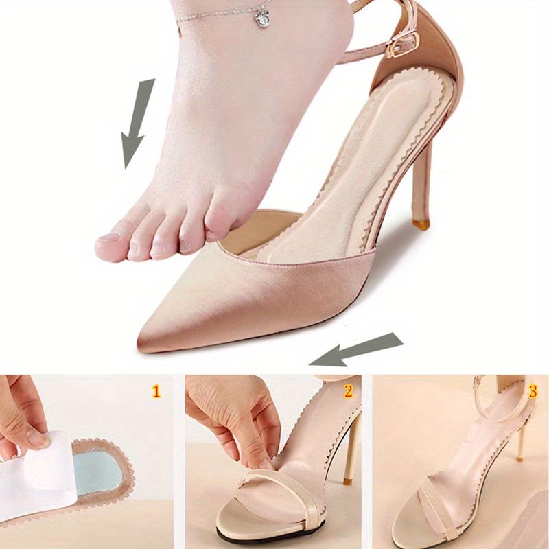 Sandals Insoles Self-adhesive Non-slip Women Shoes Pads Breathable High-heeled Shoe Soft Cushion Sole Stickers Orthotics Inserts