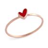 [Bnbgold] 14K Red Epoxy Heart Ring Srs32437