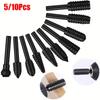 5/10 шт. Прочный набор ротационных боров с хвостовиком 6 мм Сталь Черный Серый Рашпиль по дереву Напильник Шлифовальная головка Сверла Полировка