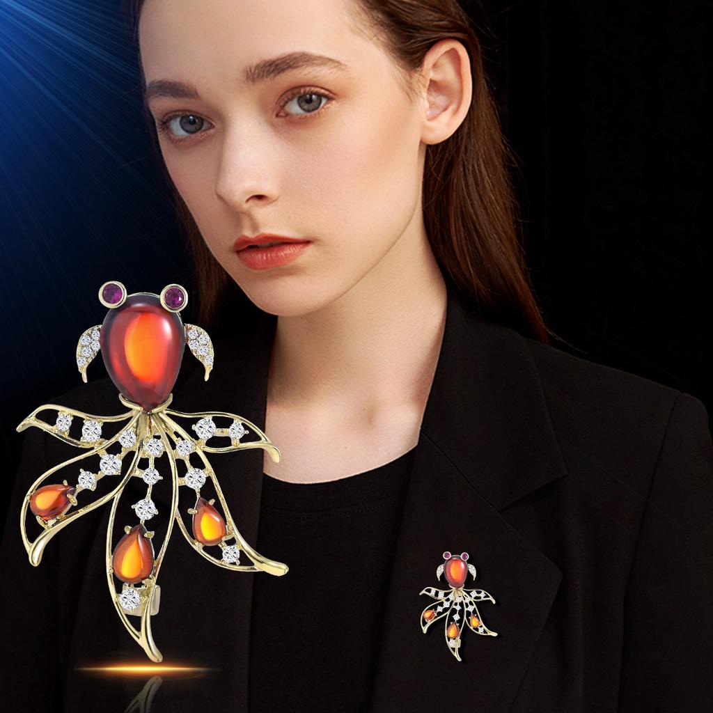 Senior Brooches Flower Leaf Brooch Pins for Women Suit Pendant Fashion Brooches Jewelry