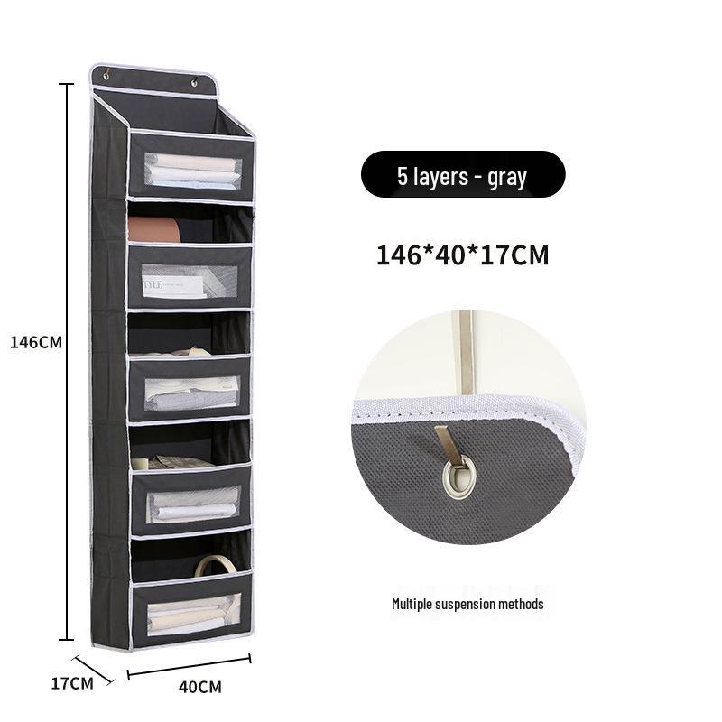 Настенная складная подвесная сумка для хранения с окошком - Большая вместимость для игрушек и мелочей