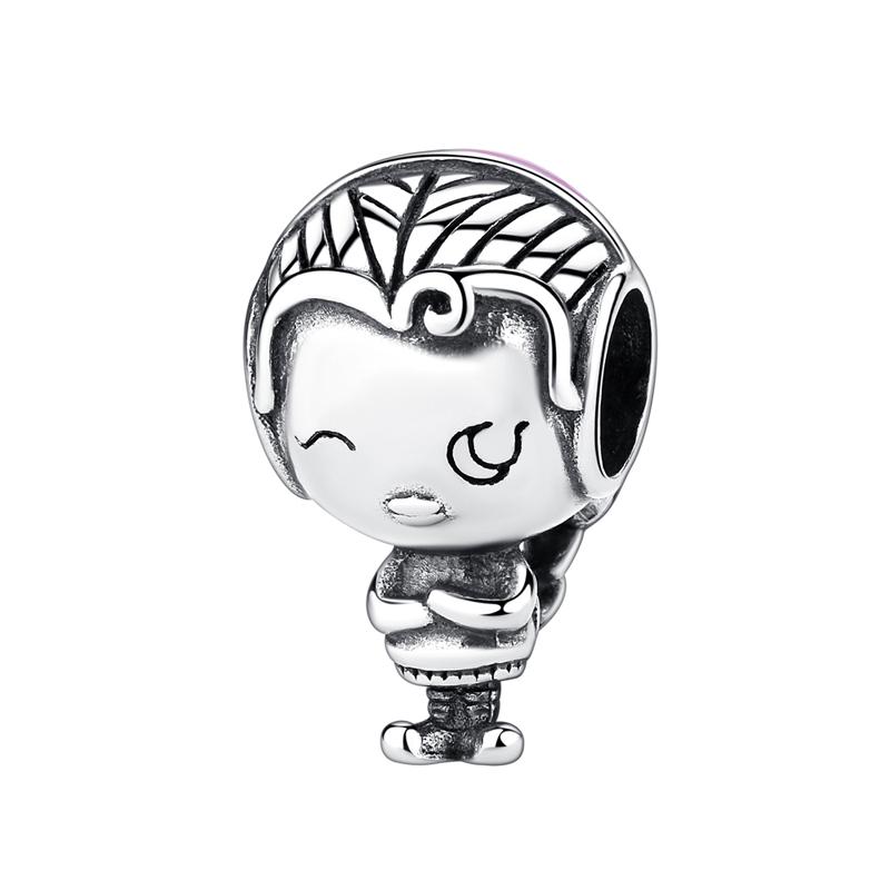 Original Charms Family Boy Girl Love Mom Friend Beads Fit Pan Brand Bracelets Necklaces Jewelry For Women